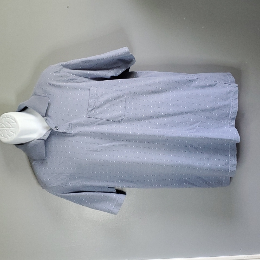 Van Heusen short sleeve blue/grey polo size large